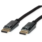 ROLINE Roline DisplayPort priključni kabel DisplayPort  vtič 2.00 m črna\, srebrna 11.04.5867 #####8K UHD DisplayPort kabel, (20421320)