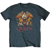 Queen Majica Classic Crest Unisex Heather Blue M