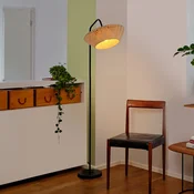 OSRAM Stojna svetilka Decor Stripes, bež, tekstil, E14 - Dnevna soba/jedilnica - Tkanine/tekstil