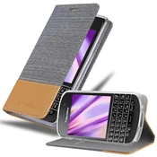 Cadorabo CADORABO Ohišje, združljiv s BlackBerryjem v svetlo sivo rjavi barvi - zaščitni pokrov z magnetnim zapiranjem, stoječo funkcijo in režo za kartico, (20569521)