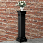Klasicni cetvrtasti stalak za biljke crni 17 x 17 x 66 cm MDF