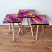 HANAH HOME Set 3 stocica 3Shp108 Multicolor