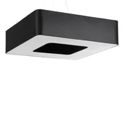 SOLLUX lighting Viseča svetilka, kvadratni senčnik, črna, 80 x 22 cm, URANO 8xE27 15W, SL.0828, Sollux Lighting