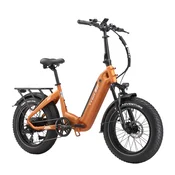 TTGO Zložljivo električno kolo TTGO F6 Boost 250W 48V 18Ah, doseg 120 km, 20” debele pnevmatike, oranžna, (5000234144)