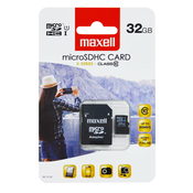 Maxell MicroSDHC 32 GB CL10 + adpt 854718