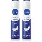 NIVEA Protect & Care antiperspirant v pršilu ugodno pakiranje