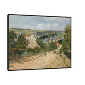 Canvas Slika na platnu Entrance to the Village of Osny, Paul Gauguin, 50x40cm, Sa ramom, Crni