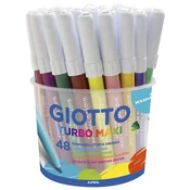 FLOMASTER ŠKOLSKI  48BARV (12BARV X 4KOS) V PP POSODI GIOTTO MAXI FILA 5214