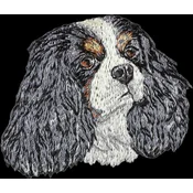 shumee Cavalier King Charles španjel - našitek v obliki psa, vezen našitek, edinstvena dekoracija nahrbtnika znamke Art-Dog