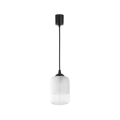Brilagi - LED viseči lestenec na kablu RETRO GLASS 1xE27/60W/230V O 14 cm črna/bela