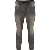 Zizzi Kavbojke Emily siv denim