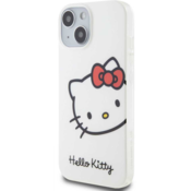 HELLO KITTY HKHCP15SHCKHST silikonska maskica za iPhone 15 - bijela