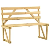 Vidaxl Vrtna klop 120 cm impregnirana borovina