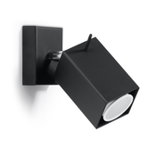 Sollux SL.0099 - Zidno reflektorsko svetlo MERIDA 1xGU10/40W/230V crno