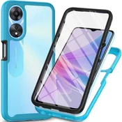 GS Ovitek za Oppo A78 5G, odporen proti udarcem, s folijo, moder