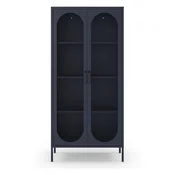 Temno modra kovinska omara 80x170x40 cm Diora – Marckeric