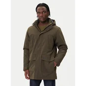 Jack Wolfskin Parka Canyon Shield A65119 Zelena Regular Fit