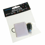 Lamptron Vandalismustaster / Schalter 16mm - Blackline - orange LAMP-SW1616L-H
