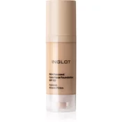 Inglot Skin Focused Care Face Foundation SPF 50 prekrivni tekoči puder SPF 50 odtenek 305 Peachy Beige 30 ml