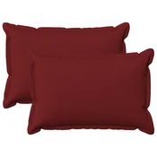 Vidaxl Prevleka za blazino 2 kos HOUTEN Vinorodna rdeča 50 x 80 cm