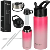 shumee Jeklena termo steklenica 532 ml - roza