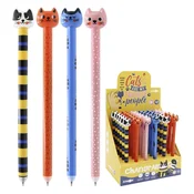 Gel/elastično pisalo JUNIOR Cats 0,7 mm (mix/cena 1 kos) modro polnilo