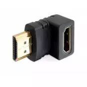Adapter HDMI M - HDMI Ž 19-pin kotni 90° Delock