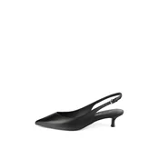 L37 HANDMADE SHOES Čevlji s peto in s paščki ELEGANCE ESSENCE črna