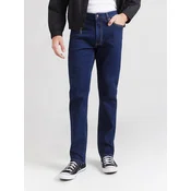 Calvin Klein Jeans hlače LV04RF939G Mornarsko modra Slim Fit