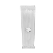 Qoltec Kabelske vezice/Zip vezice za večkratno uporabo | 7,2 * 400 mm | Najlon 66 UV | Bela