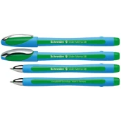 Kemični svinčnik, 0,7 mm, s pokrovčkom, SCHNEIDER Slider Memo XB, zelen