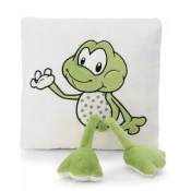 Nici Green: Kvadratna Fridolin žabica blazina - 30 x 30 cm
