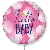 Flexmetal 14 FX folija balon - Hello Baby (roza)