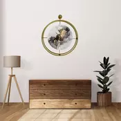 Wallity Zidni sat Mclock-00123, 58x65x7 cm, Zlatne boje