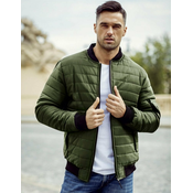DStreet Kurtka męska pikowana bomber jacket zielona
