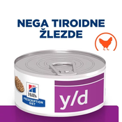 Hills Prescription Diet cat veterinarska dijeta Y/D konzerva 156g