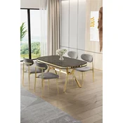 Hanah Home Trpezarijski set, 5 komada, Sivi