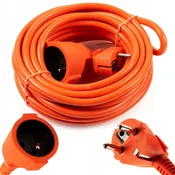 Vrtni podaljšek 10 m 3x2,5 mm2 debel oranžen konstrukcijski kabel