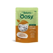 Oasy Cat Natury Adult fileji v želeju, vrečka - piščanec in sir - 70 g 70 g