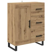 Vidaxl Strani šal Umetni hrast 69,5 x 34 x 90 cm