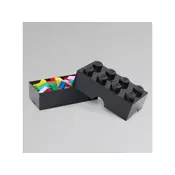 LEGO® škatla za malico 10x20x7,5 cm, črna