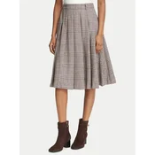 Tommy Hilfiger Plisirano krilo WW0WW52233 Temno bež A-Line Fit