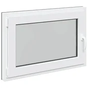 Vidaxl Okno za klet RISOR 90 x 50 cm PVC in steklo Antracit