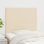 Uzglavlje krem boje 80x5x118/128 cm tkanina