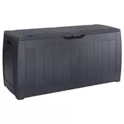 KETER vrtna kutija za pohranu Hollywood (DxŠxV: 117,5x45x57,3cm, plastika), antracit
