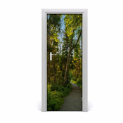 tulup.si Samolepilni tapete na vratih Pot v gozdu 95x205 cm