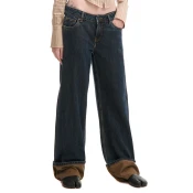 Cropp - Boyfriend farmerke - navy