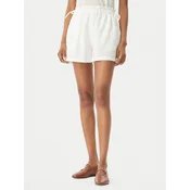 Seafolly Kratke hlače iz tkanine Beach Edit 55721-SH Bela Relaxed Fit