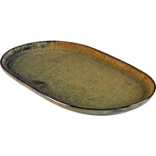 SERAX Surface S Krožnik 25x15 cm, indi siva (2 kos)