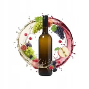 shumee Steklenica za oljčno olje ZA vino 750ml s pokrovčkom za vino, alkohol, oljčno olje 0,75L